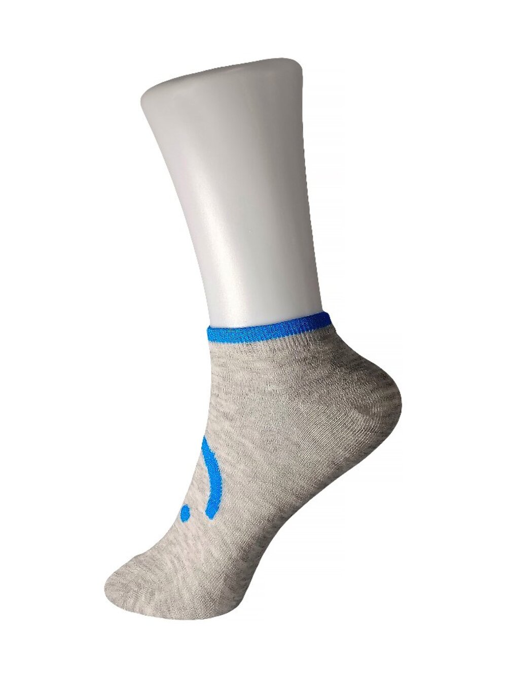 5 Pairs Tutuanna Socks - Gray & Blue Smiley